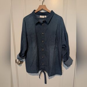 Belle by Kim Gravel XL soft denim top